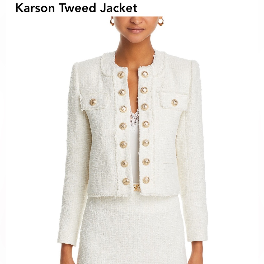 Generation Love White Tweed Blazer - Picture 5 of 8
